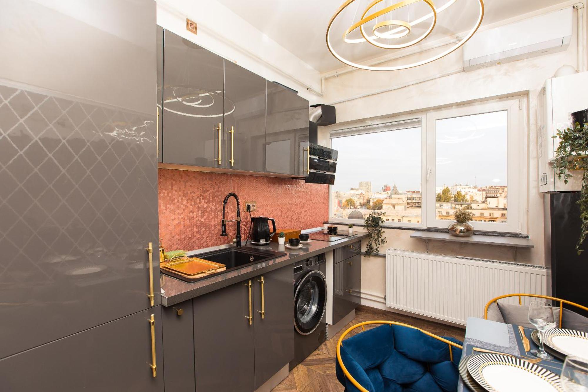 Royalty Apt With City Views On Calea Victoriei Bucureşti Ngoại thất bức ảnh