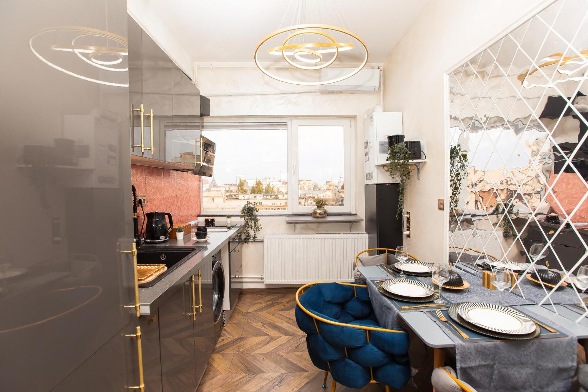 Royalty Apt With City Views On Calea Victoriei Bucureşti Ngoại thất bức ảnh